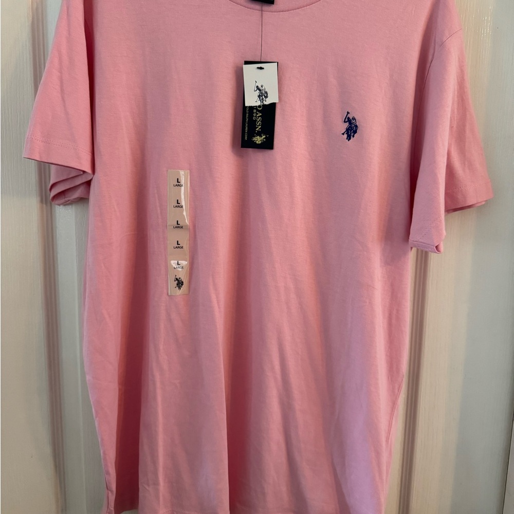 New with Tags U.S. Polo Assn. Pink Short Sleeve Tee